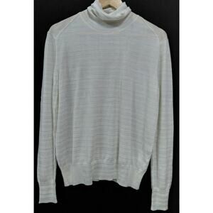 LR9 Piazza Sempione Wool Made in Italy Sweater Solid Knit 100% Wool Size 46